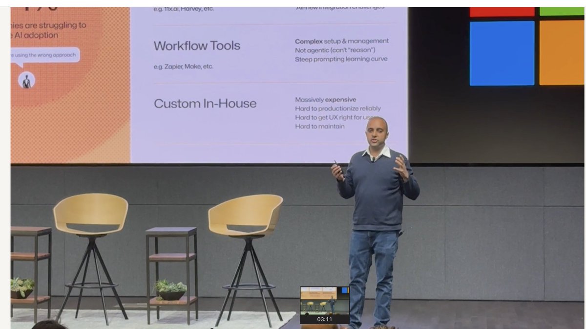 karthiksuresh's tweet image. Proud to pitch DoubleO AI to a fantastic room full of PE funds at Microsoft!
Thanks Murray Newlands for the invite, always grateful for the opportunity to share our vision for AI agents with top industry leaders.

Excited for what&apos;s ahead!
hashtag#AI hashtag#AIAgents…