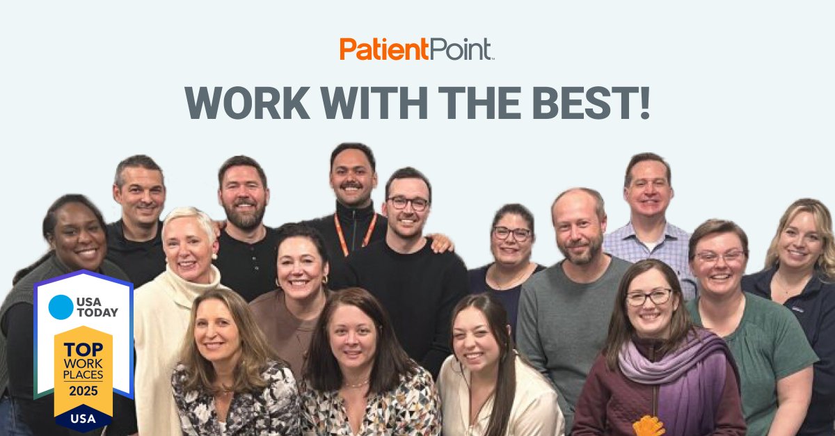 What makes this award so special? It’s driven by feedback from our employees, who inspire us daily with passion, dedication, and collaboration. Thank you to our team for making this recognition possible! Read more: bit.ly/4iD8Bo3
#TopWorkplaces #TeamPatientPoint