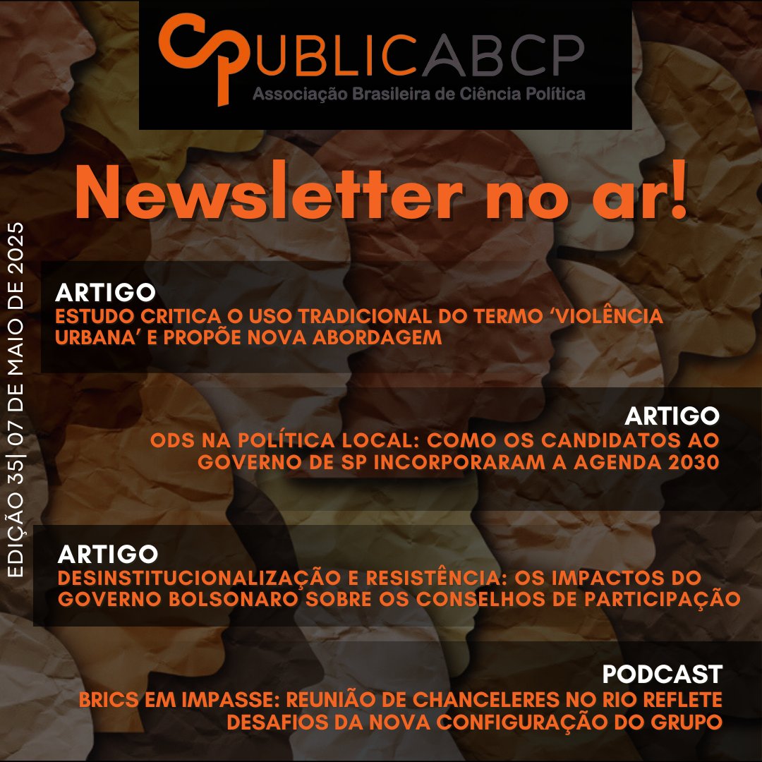 ABCP_bot's tweet image. Nova edição da newsletter do PublicABCP
Confira o conteúdo selecionado, acesse no site do PublicABCP:
publicabcp.org.br

#ABCP #publicabcp #CiênciaPolítica #politicalscience #cienciapolitica