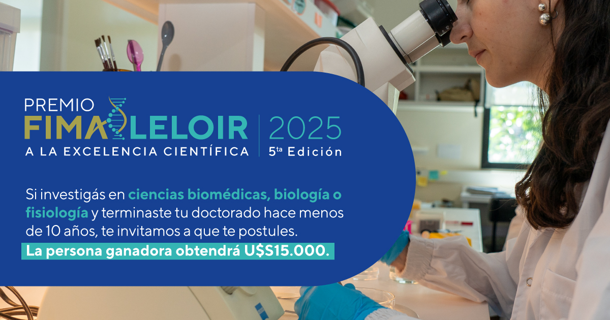 Fundación Leloir (@fundacionleloir) on Twitter photo ⏳ Hasta el 31 de mayo tenés tiempo de anotarte y participar del Premio Fima Leloir, iniciativa que busca reconocer la excelencia científica de jóvenes que desarrollan sus proyectos de investigación en Argentina.
ℹ️ Para más información: premiofima@leloir.org.ar ⏳ Hasta el 31 de mayo tenés tiempo de anotarte y participar del Premio Fima Leloir, iniciativa que busca reconocer la excelencia científica de jóvenes que desarrollan sus proyectos de investigación en Argentina.
ℹ️ Para más información: premiofima@leloir.org.ar