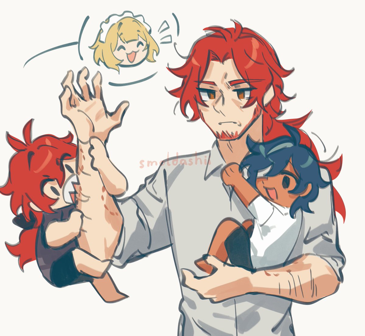 smoldashii's tweet image. Woud u help this poor single mother of 2 feeding her rabid children

#Ragbros