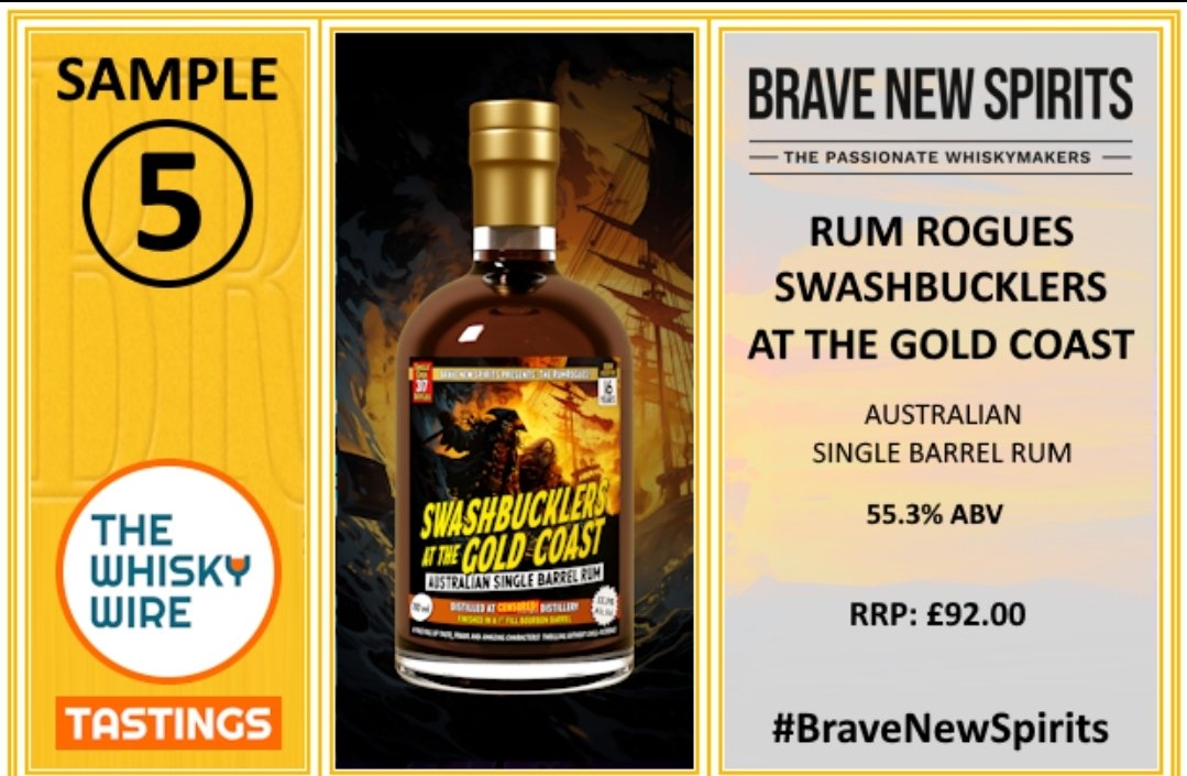 Palate: Fireworks, red fruits, spice, sweet. 
Finish: Spice, sweet.
#bravenewspirits