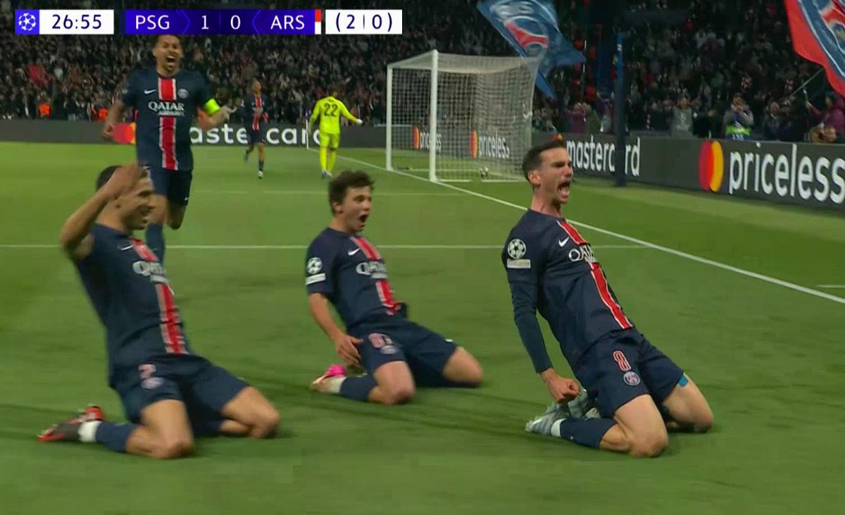 Fabian Ruiz, what a finish #PSGARS #ChampionsLeague #Ruiz #Semifinals