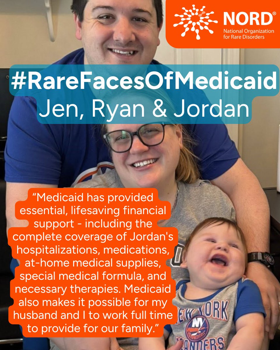 In just a few minutes, you can join the fight to #ProtectMedicaid, a program that provides life-saving health care coverage and services to those who need it most, including millions of kids and adults living with #RareDiseases.

Families like Jen and Ryan, who count on #Medicaid