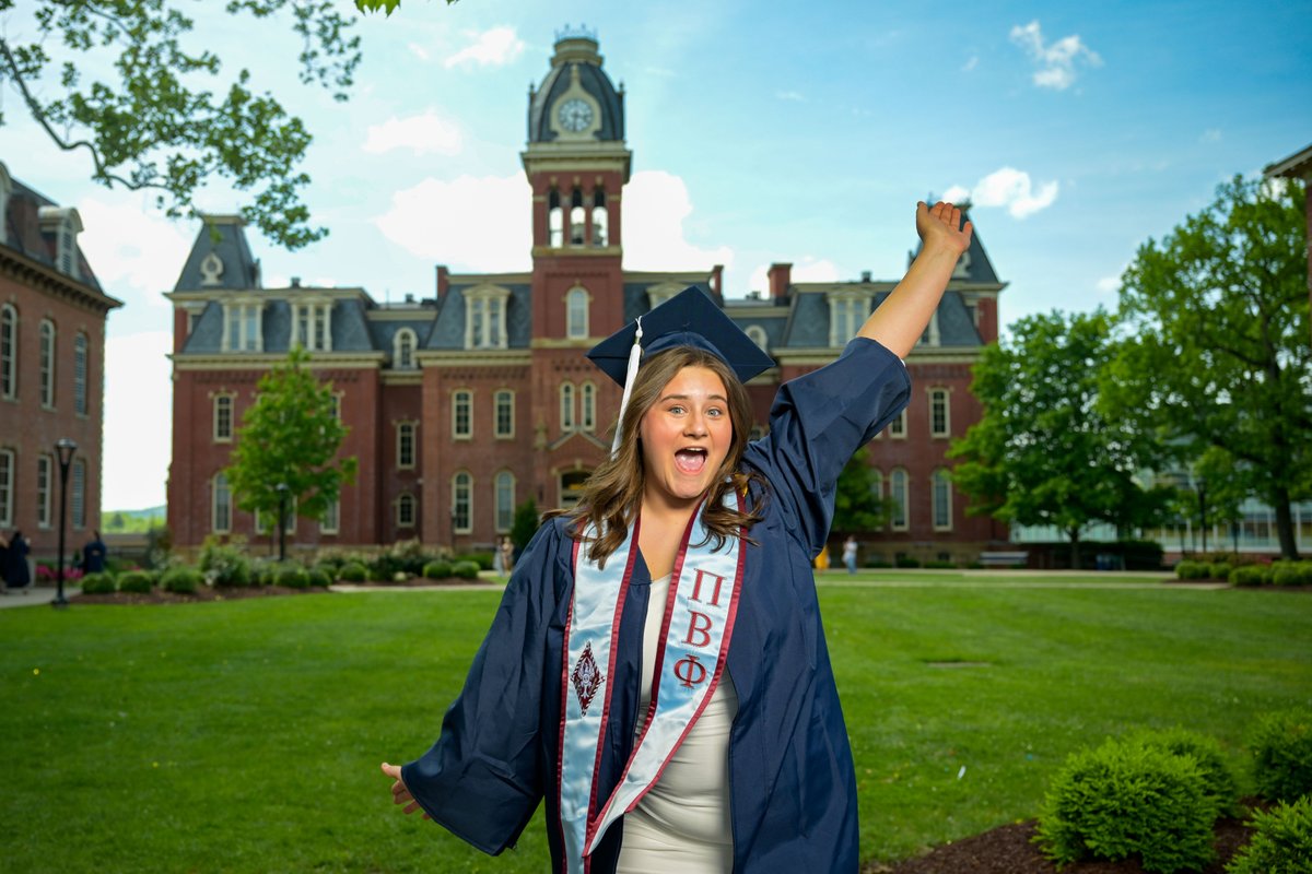 GradFest is 1 week away! Grab your regalia, friends, and family and join us Wednesday (5/14) from 11 a.m. to 3 p.m. to celebrate your time at WVU! 🎓

Get more info and register for your free professional grad photo here. ➡️ go.wvu.edu/4g9ps