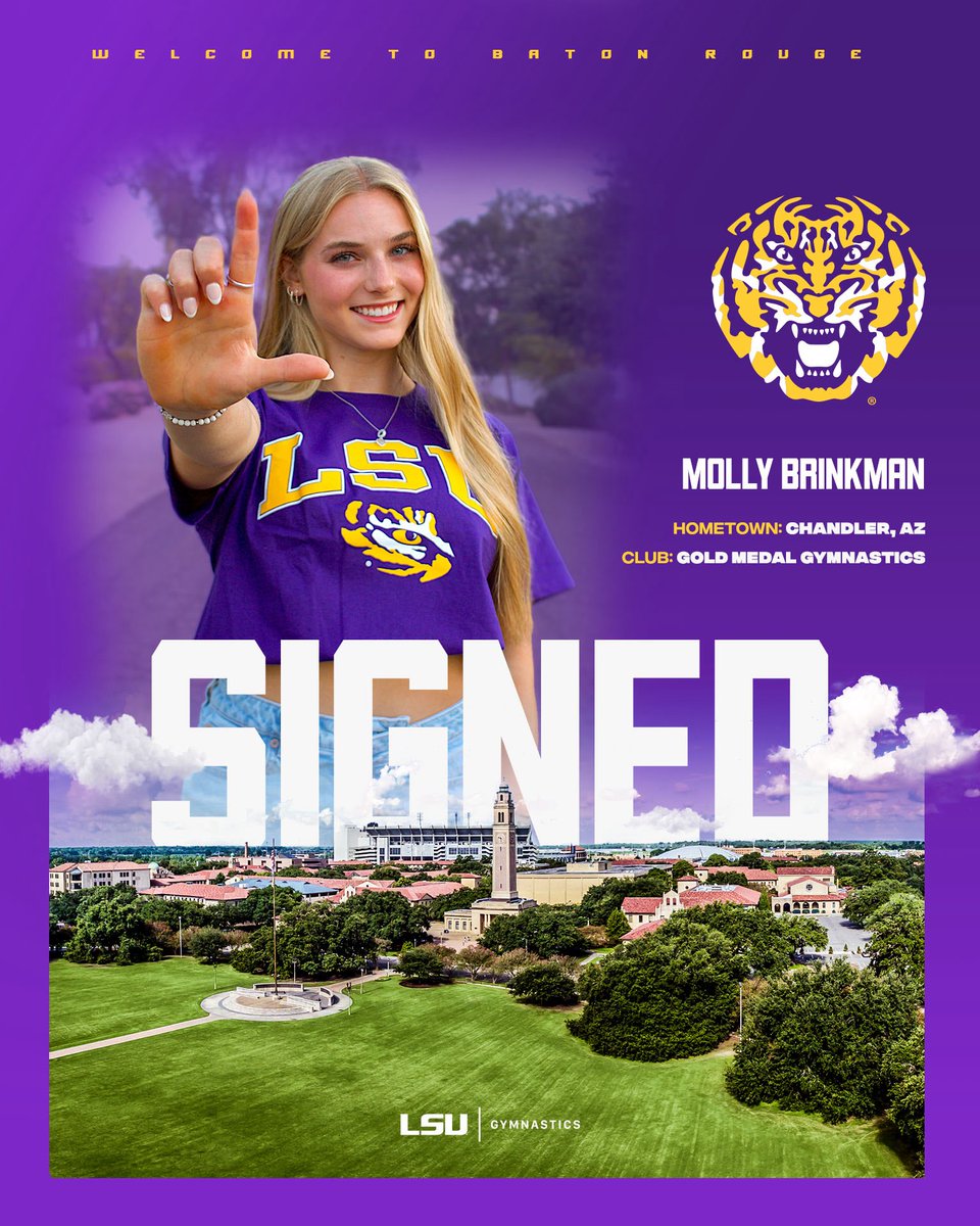 The newest Tiger in town 🐅

Welcome to LSU, Molly!