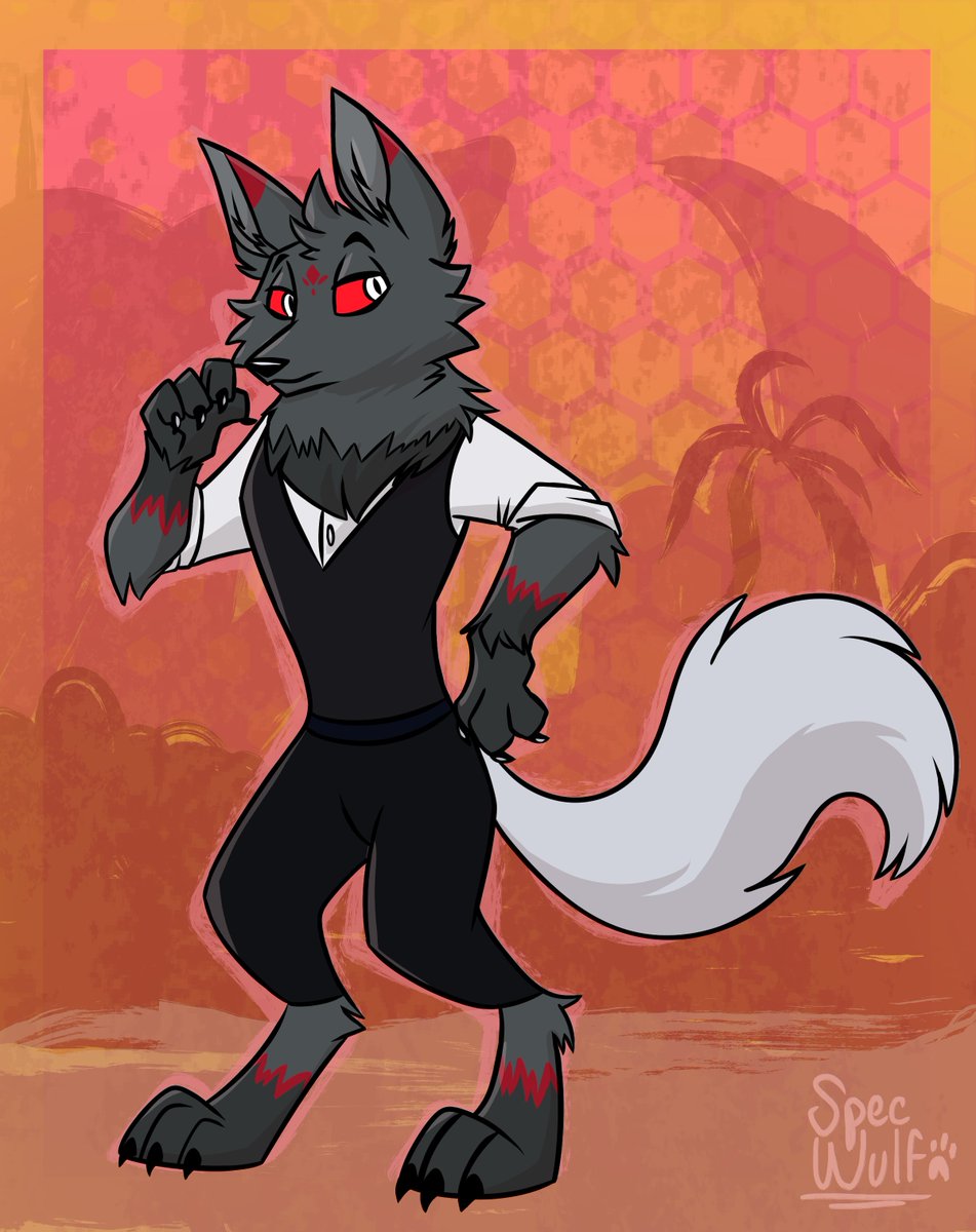 A Hell Dog... Nat Suki! 😈
Thanks for commissioning me!! 
#Commission #furry #furrycommission