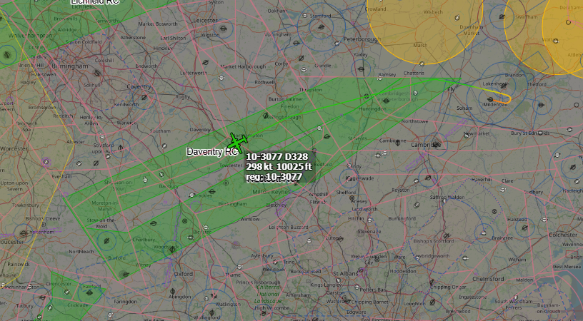 Andyyyyrrrr's tweet image. 20:29 SOMBER? SOMBA? 33 USAF C-146/A Wolfhound
Inbound RAF Fairford #EGVA from RAF Mildenhall #EGUN for a Short Stay.
Routing down the Daventry Corridor and showing Waypoint #BIBPE Afterwards.
Working Swan Mil 128.700 
#SOMBER33? #SOMBA33? Tail : 10-3077