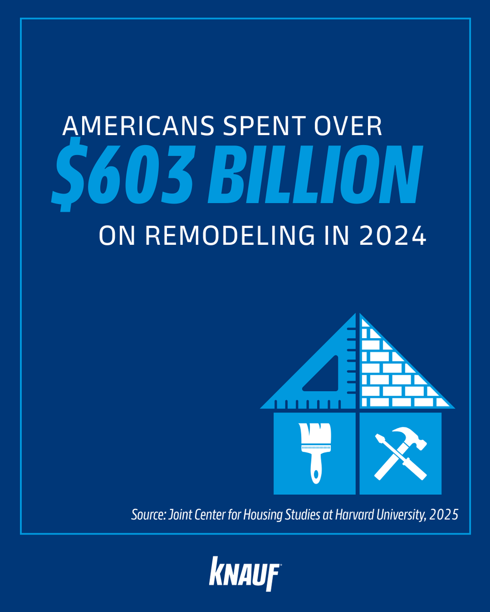 May is National Home Remodeling Month! Whether it’s creating more space, increasing comfort, or boosting resale value, home improvements can make a lasting impact. If you're tackling a renovation, choose materials that improve indoor air quality like Knauf Performance+®