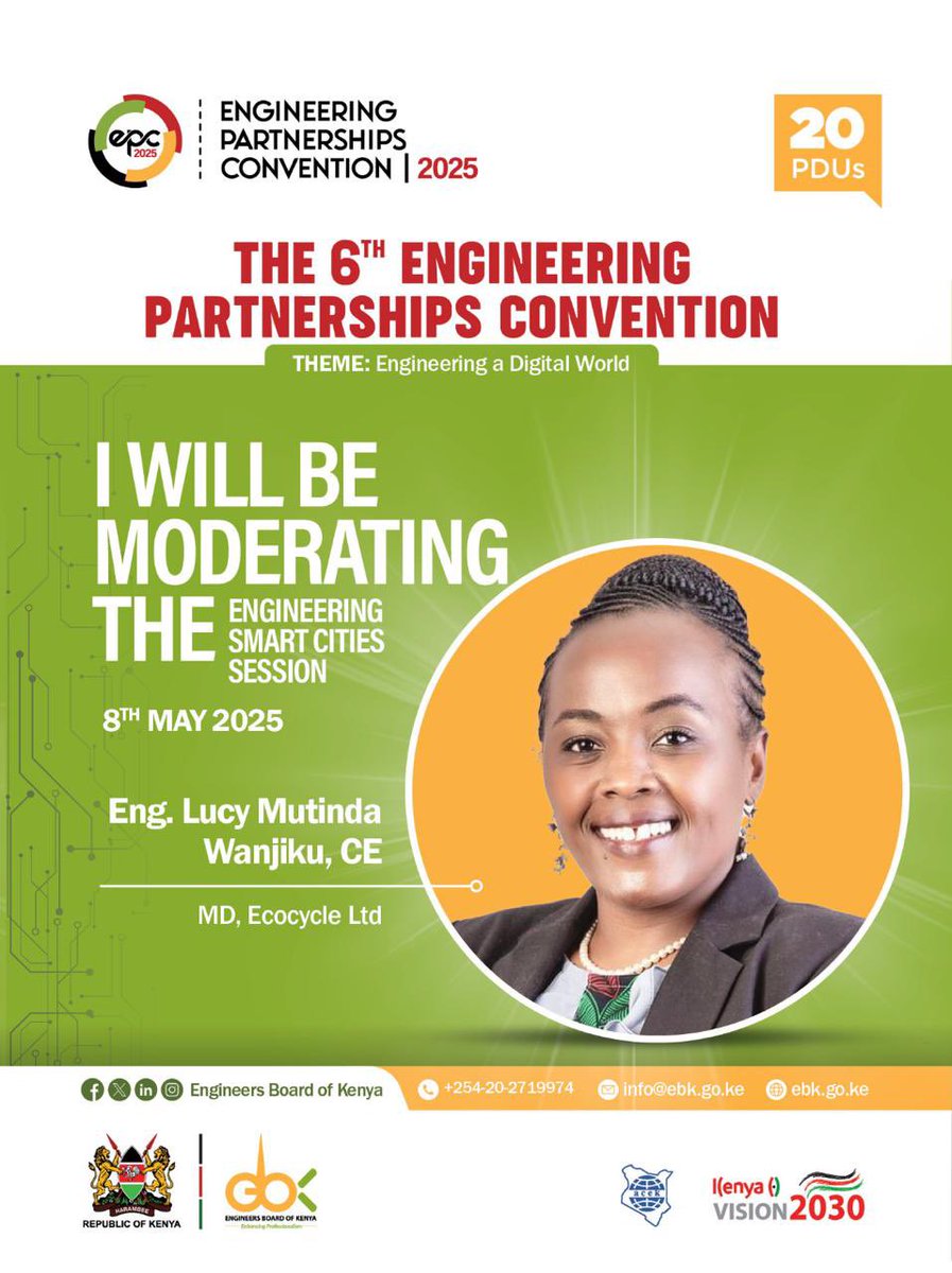 The term “smart cities” has become a buzzword in urban planning.
The term conjures images of e.g autonomous driving, AI traffic lights or smart buildings etc!

Join the Smart cities conversation at the Ongoing Engineers &amp; Partnerships convention 8th May 1130hrs -1300hrs <a href="/wfeo/">WFEO</a>