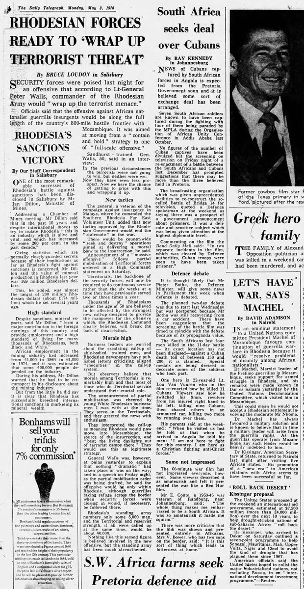 May 3, 1976: Rhodesian Forces Ready to Wrap Up Terrorist Threat.