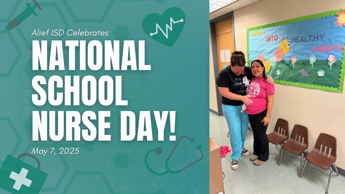 School nurses do more than check temperatures—they make a lasting impact.   Happy School Nurse Day to our amazing Nurses, Ms. Wilson and Ms. Ashley, at Boone Elementary School! 

#ThankYouNurses #SchoolNurseDay
<a href="/AliefISD/">Alief ISD</a>
<a href="/marlomolinaro/">Dr. Marlo Molinaro</a>
#WeAreAlief #boonebears