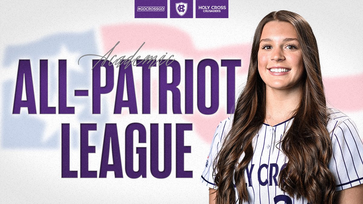 Holy Cross Softball (@hcrosssb) on Twitter photo π <a href="/SniegockiAli/">Ali Sniegocki</a> named to the Academic All-Patriot League Team π₯π!
π° tinyurl.com/48x57rz6
#GoCrossGo π <a href="/SniegockiAli/">Ali Sniegocki</a> named to the Academic All-Patriot League Team π₯π!
π° tinyurl.com/48x57rz6
#GoCrossGo