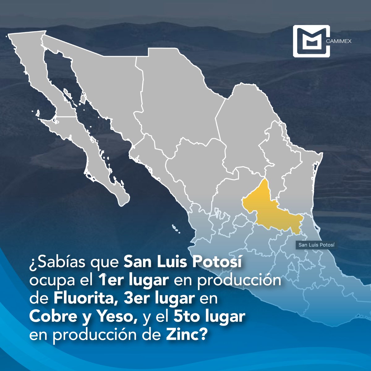 San Luis Potosí es uno de los estados mineros que impulsan el desarrollo de México.