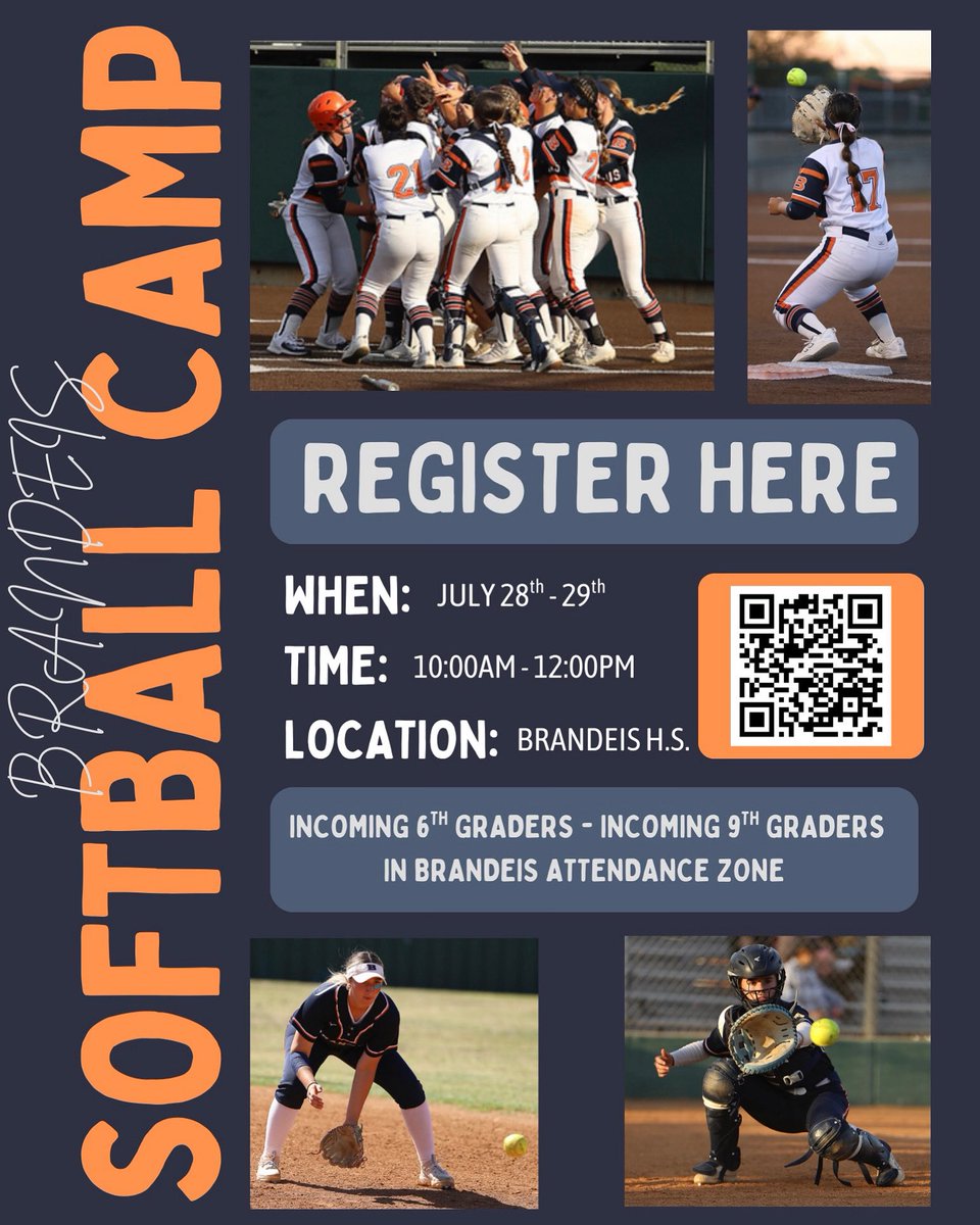 Brandeis Softball (@brandeissb) on Twitter photo ‼️Attention Future Broncos - Grades 6th through incoming 9th‼️ <a href="/NISDBrandeis/">Brandeis High School</a> <a href="/BroncosBrandeis/">Brandeis Broncos Athletic Booster Club</a> <a href="/Coach_KLewis/">Kemmie Lewis</a> <a href="/CoachMMWilliams/">Maddie Williams</a> ‼️Attention Future Broncos - Grades 6th through incoming 9th‼️ <a href="/NISDBrandeis/">Brandeis High School</a> <a href="/BroncosBrandeis/">Brandeis Broncos Athletic Booster Club</a> <a href="/Coach_KLewis/">Kemmie Lewis</a> <a href="/CoachMMWilliams/">Maddie Williams</a>