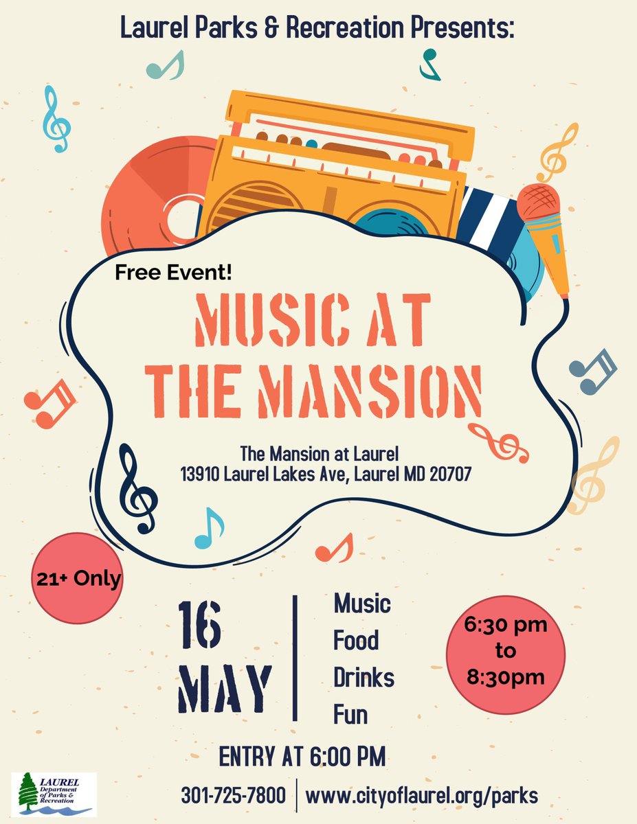 Join us for another "Music at the Mansion" event on Friday, May 16th from 6:30-8:30pm! Doors open at 6:00pm.
Enjoy live outdoor music by Loose Ties! This event is 21 &amp; over only. You must show proof of ID upon entrance. Food and alcoholic beverages will be available for purchase.