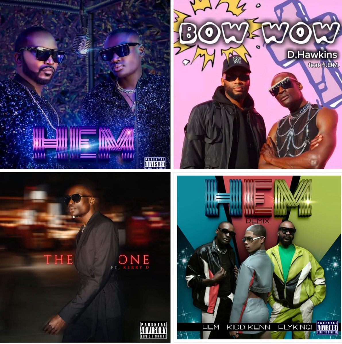 Listen to my most iconic tracks for free on YouTube! Links below 👇🏿 

1. HEM Flykingi &amp; HEM

youtu.be/qw-DcHU-y-A?si…

2. BOW WOW D. Hawkins ft HEM

youtu.be/FaIeMwzElvM?si…

3. THE ONE HEM ft Kerry D

youtu.be/yE-OUvy6nfQ?si…

4. HEM Remix ft Kidd Kenn 

youtu.be/nGfSabsYoMY?si…