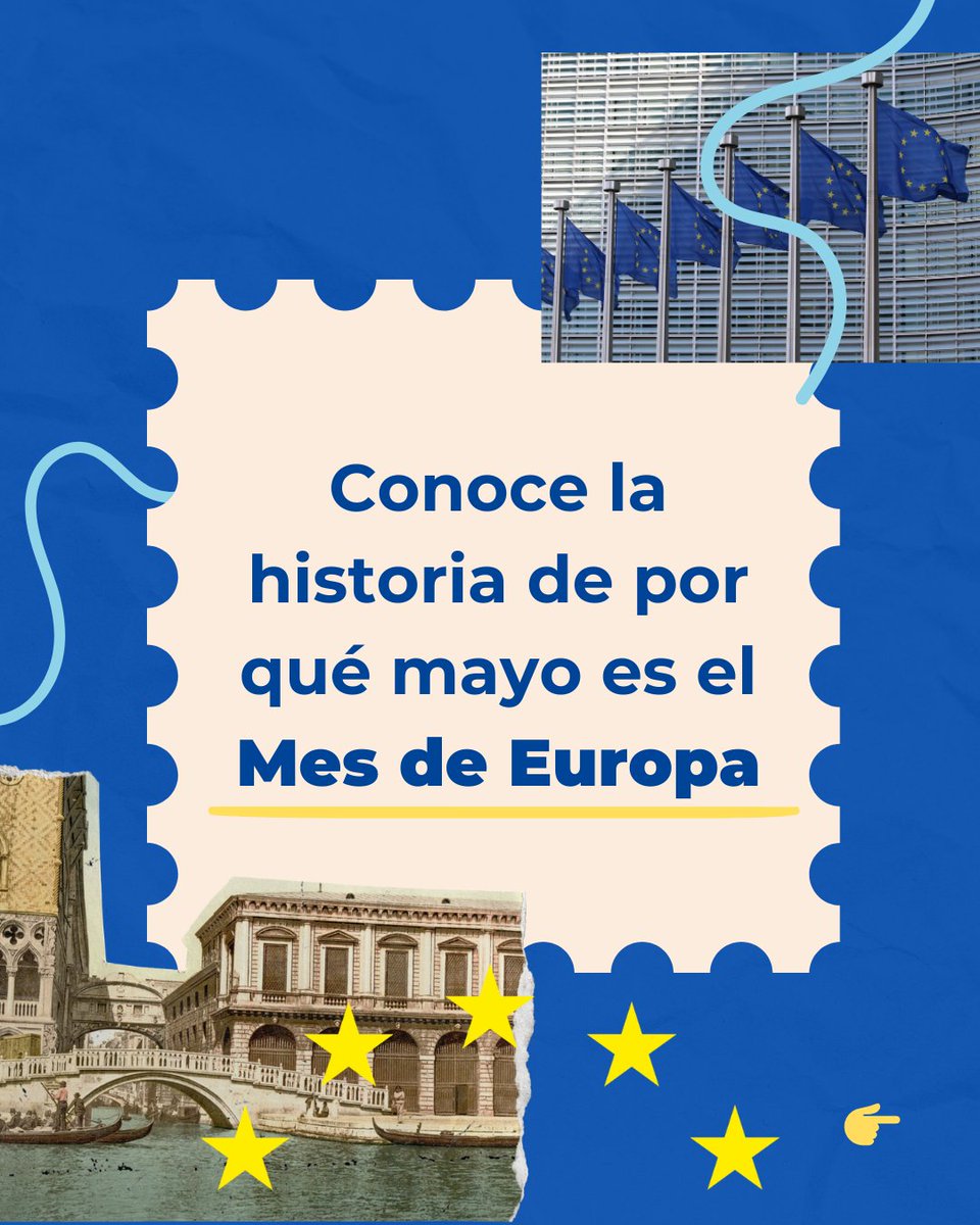 ¿Por qué mayo es el #MesDeEuropa🇪🇺?

El 9 de mayo de 2025 es el 75º aniversario de la declaración de Robert Schuman, un hito que cambió la historia europea.

🧵Te contamos más en este hilo.