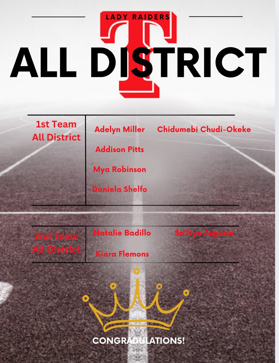 All district honors, congratulations! 🎉