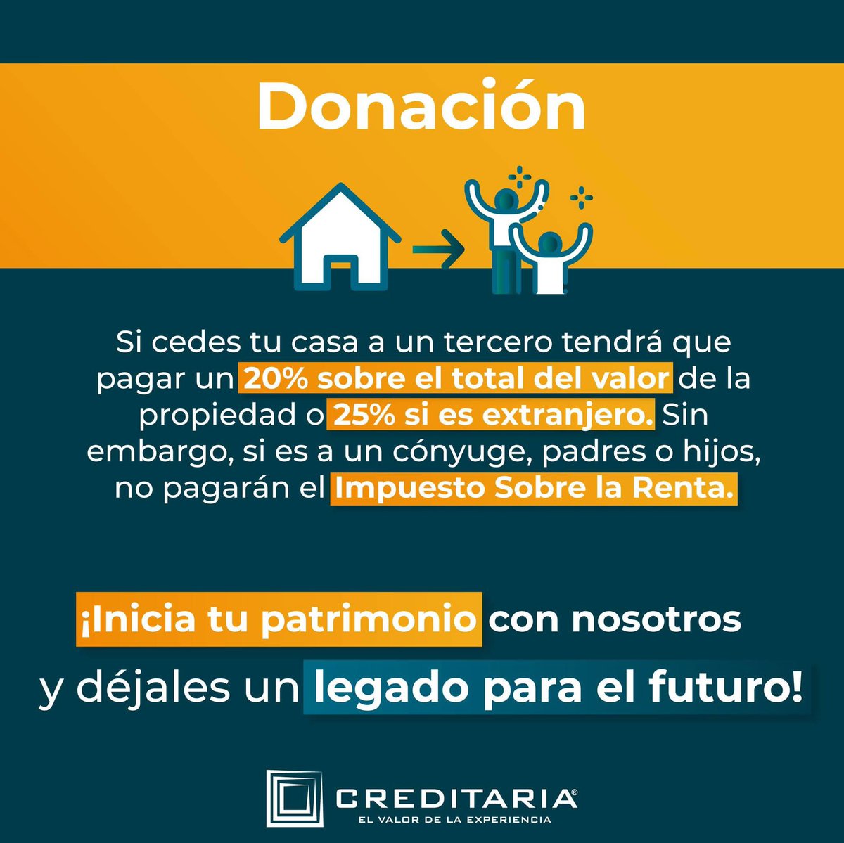 Credit_Impahla's tweet photo. 3 COSAS QUE NO SABÍAS SOBRE HEREDAR EN VIDA

✅ NO EXISTE LA HERENCIA EN VIDA
✅ DONACIÓN CON CONDICIONES
✅ IMPUESTOS Y COSTOS

#davidcosbrokerhipotecario #CreditariaImpahla #creditoshipotecarios  #fyp #fypシ゚ #paratiiiiiiiiiiiiiiiiiiiiiiiiiiiiiii https://t.co/avAiI04iGM