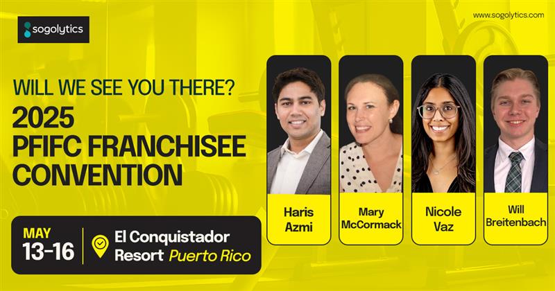 Sogolytics's tweet image. 👋 Hello, #PlanetFitness folks! Will we see you next week at the #PFIFCconvention in PR? Learn how Sogolytics can help you build better, grow stronger, and deliver exceptional experiences for everyone! In the meantime, check us out: sogolytics.com/fitness-experi… #PFIFC @pffranchisee