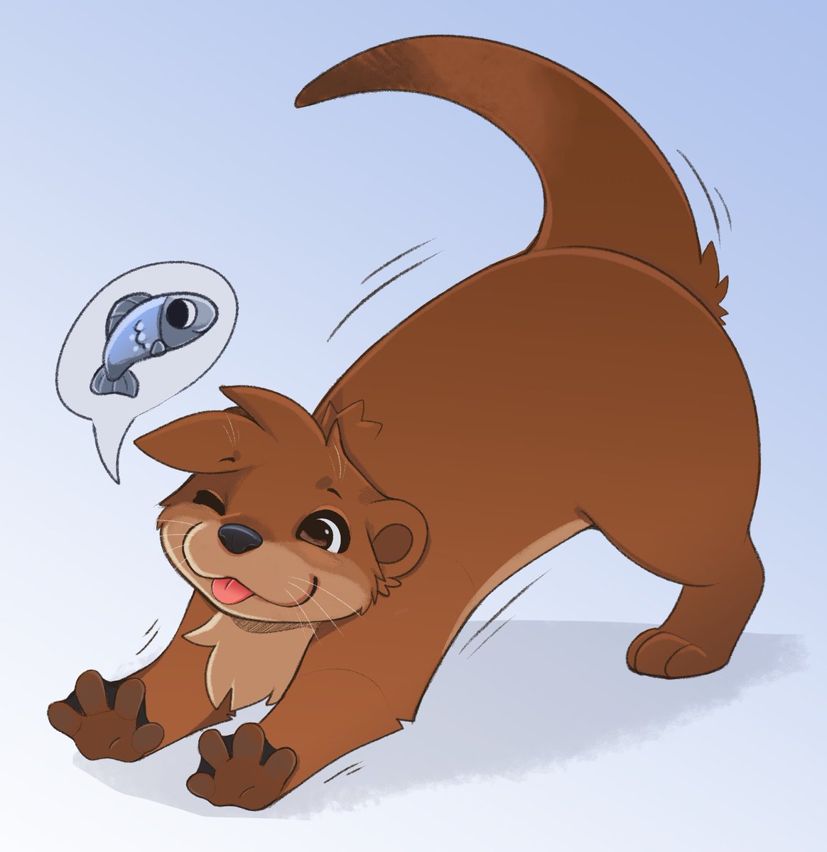 OOOOO BIG STRETCH

You can only get this sticker by joining my sticker club here&lt;3 ko-fi.com/faunartin/tiers