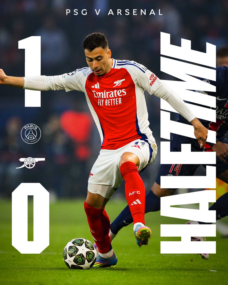 Still battling away in Paris ⚔️ 

Let's keep pushing to turn this around, Gunners 👊