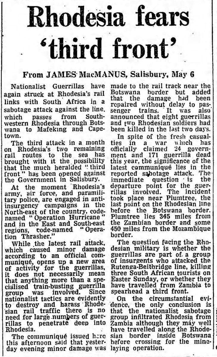 May 7, 1976: Rhodesia Fears Third Front.
