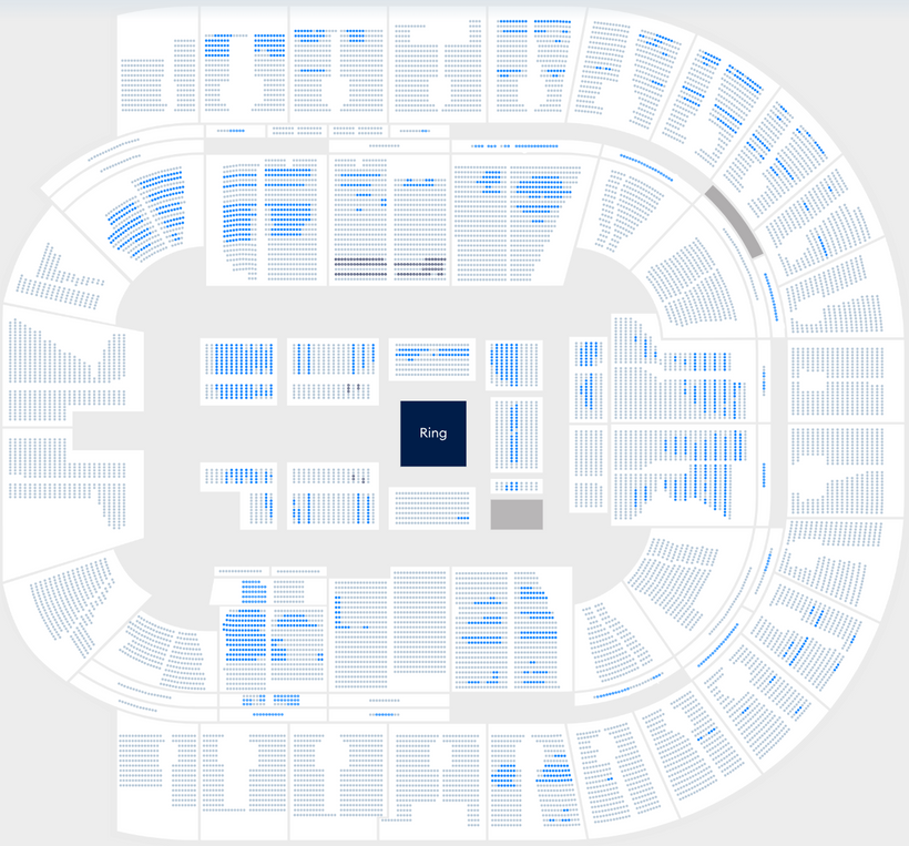 WrestleTix's tweet photo. AEW: Forbidden Door
Sun Aug 24 2025 16:00:00
The O2, London

Available Tickets: 2,611
Current Setup: 14,234
Tickets Distributed: 11,623

🟢 First Count
📅 Days until show: 109
⏮ Venue debut
🔢 Total # of seats on map: 17,552 https://t.co/xXKD5gsRt0