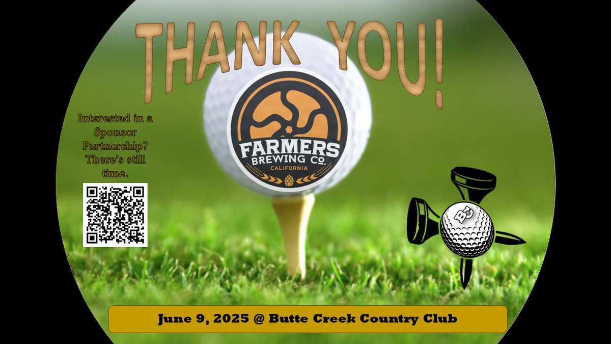 ButteFootball's tweet image. Thanks to Farmer's Brewing Co. for partnering with us and pouring for our Summer Scramble!
Come out to Butte Creek Country Club, June 9 & have a good time with Your Roadrunners! Hit the QR Code in the graphic, Or this link charitygolftoday.com/event?e=18463&…… #BCPride