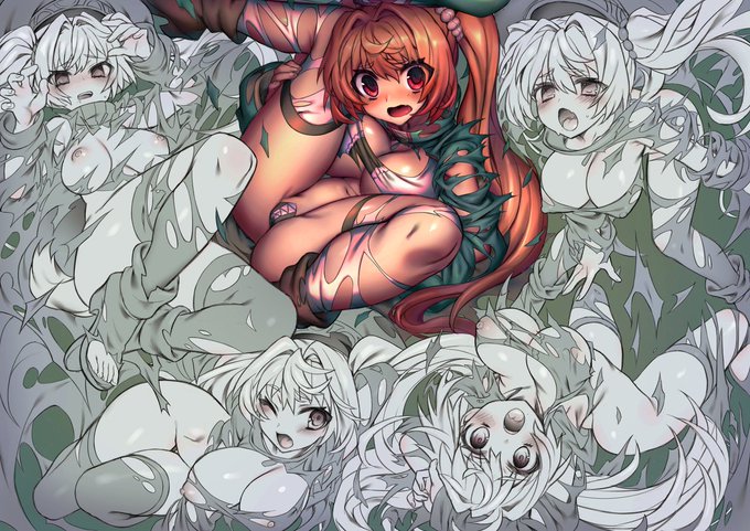 メル・メルちゃんと、他3枚はルー・ルーちゃんとの息抜き絵!
【R-18】黒獣2のメル・メルをコミッションで描かせて頂きました! - ささき咲🐥🍖なますてふぁんちあ (nmst_29)の投稿|ファンティア[Fantia] https://t.co/LtVu3lojFg 
Pixiv https://t.co/zQYrKpwpiG 