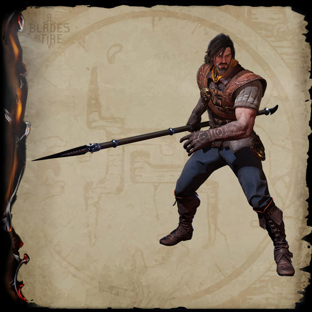 Epic Games Store (@epicgames) on Twitter photo If it’s Wednesday, it’s <a href="/Blades_of_Fire/">Blades of Fire</a> #WeaponsDay ⚔️🔥
Weapon #6: Spears
Versatile and swift, spears are an extension of the body, keeping any foe at bay. Their strikes advance with precision and control, destabilizing without losing fluidity. While they don't aim for massive If it’s Wednesday, it’s <a href="/Blades_of_Fire/">Blades of Fire</a> #WeaponsDay ⚔️🔥
Weapon #6: Spears
Versatile and swift, spears are an extension of the body, keeping any foe at bay. Their strikes advance with precision and control, destabilizing without losing fluidity. While they don't aim for massive