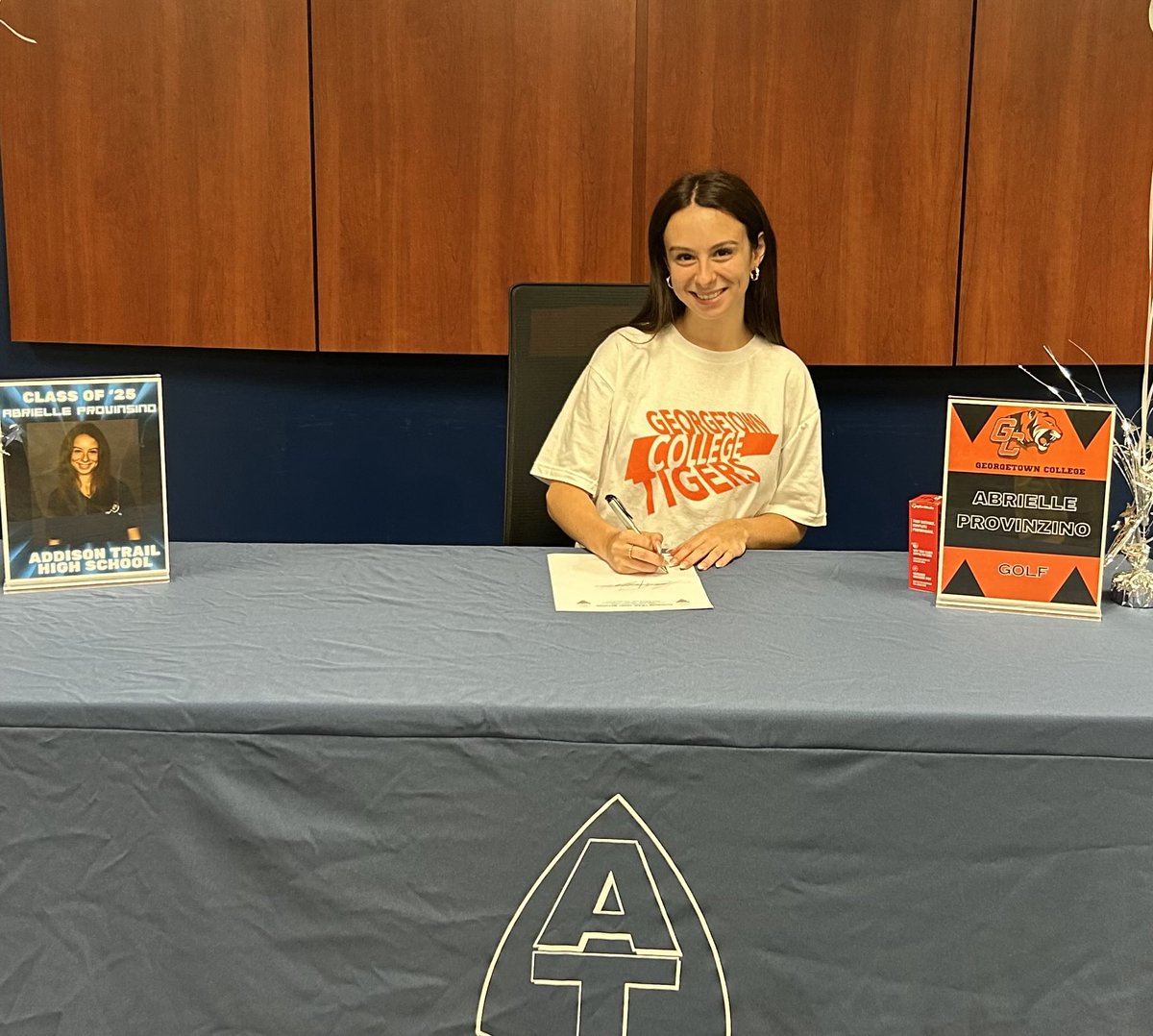 ATHS Athletics (@athsathletics) on Twitter photo Congratulations to Abrielle Provinzino (Golf) on continuing her academic and athletic career next year. We’re proud of you! <a href="/AddisonTrailHS/">Addison Trail HS</a> <a href="/jandrewsATHS/">Mr. Andrews</a> #theBLAZERway Congratulations to Abrielle Provinzino (Golf) on continuing her academic and athletic career next year. We’re proud of you! <a href="/AddisonTrailHS/">Addison Trail HS</a> <a href="/jandrewsATHS/">Mr. Andrews</a> #theBLAZERway