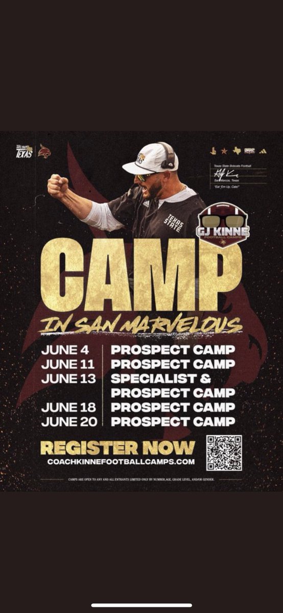 Thank you <a href="/andrewcobus/">Coach Cobus</a> for the camp invite!
