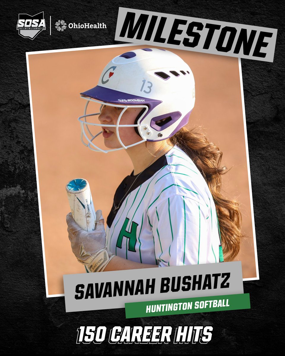 Congratulations to Huntington's Savannah Bushatz, who recently recorded her 150th career base hit.

This post is made possible by Tomlinson Insurance Agency.