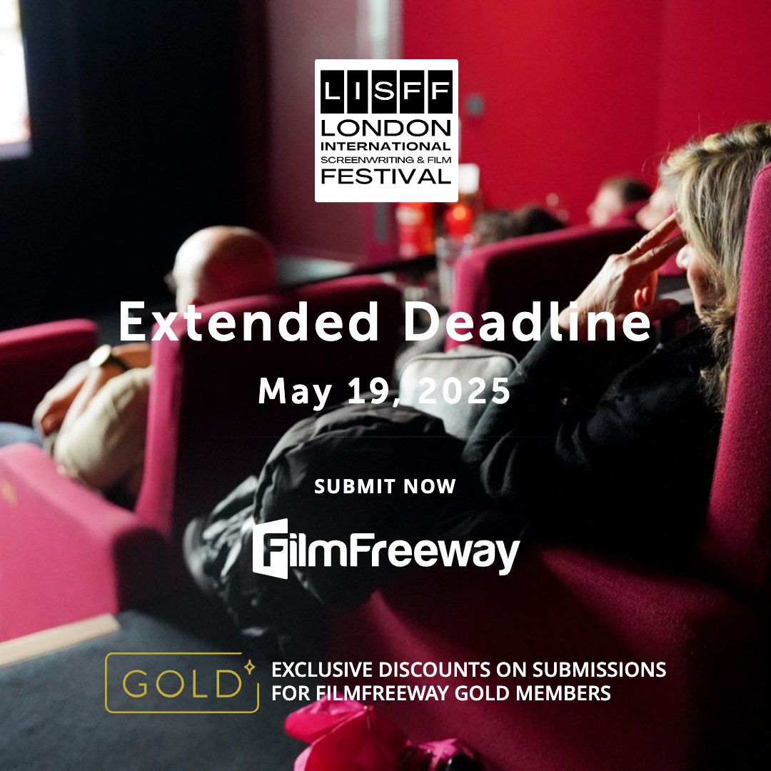 Extended Deadline 19th May!
Feature Film- Short Film submissions via Film Freeway
filmfreeway.com/LondonInternat…
Screenplay Submissions 
filmfreeway.com/londoninternat…

#films #filmmaker #filmmaking #filmfestival #callforsubmission #callforsubmissions