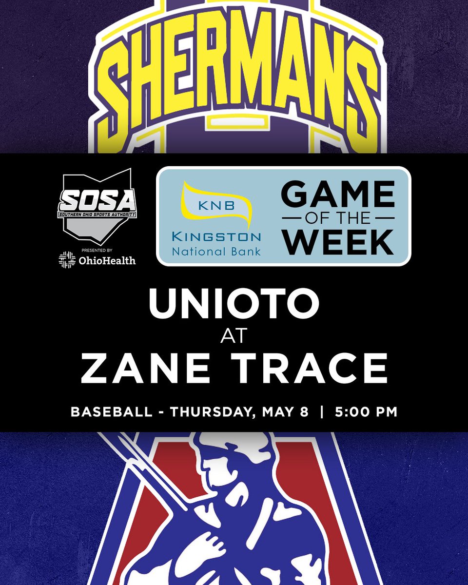 Southern Ohio Sports Authority (@sosaohio) on Twitter photo Our <a href="/kingston_bank/">KingstonNationalBank</a> Game of the Week will take place in Kinnikinnick, where <a href="/AthleticsZt/">ZT Athletics</a> will take on <a href="/UniotoBaseball/">Unioto Baseball</a> with SVC title implications on the line.
You can follow live updates on X — via <a href="/carsonfrancis22/">Carson Francis</a> — and find photos, postgame interviews and full details at Our <a href="/kingston_bank/">KingstonNationalBank</a> Game of the Week will take place in Kinnikinnick, where <a href="/AthleticsZt/">ZT Athletics</a> will take on <a href="/UniotoBaseball/">Unioto Baseball</a> with SVC title implications on the line.
You can follow live updates on X — via <a href="/carsonfrancis22/">Carson Francis</a> — and find photos, postgame interviews and full details at