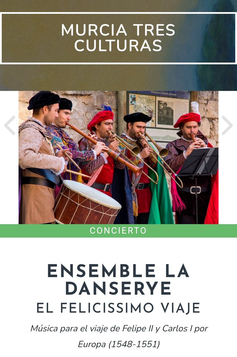 Hoy se ha presentado el Festival Murcia Tres Culturas, donde volveremos después de 20 años. Será el jueves, 29 de mayo, 21:30 h en el Claustro de La Merced. Entrada libre.
<a href="/murcia/">murcia</a> 👏🏼👏🏼😀
Más info en: ensembledanserye.com