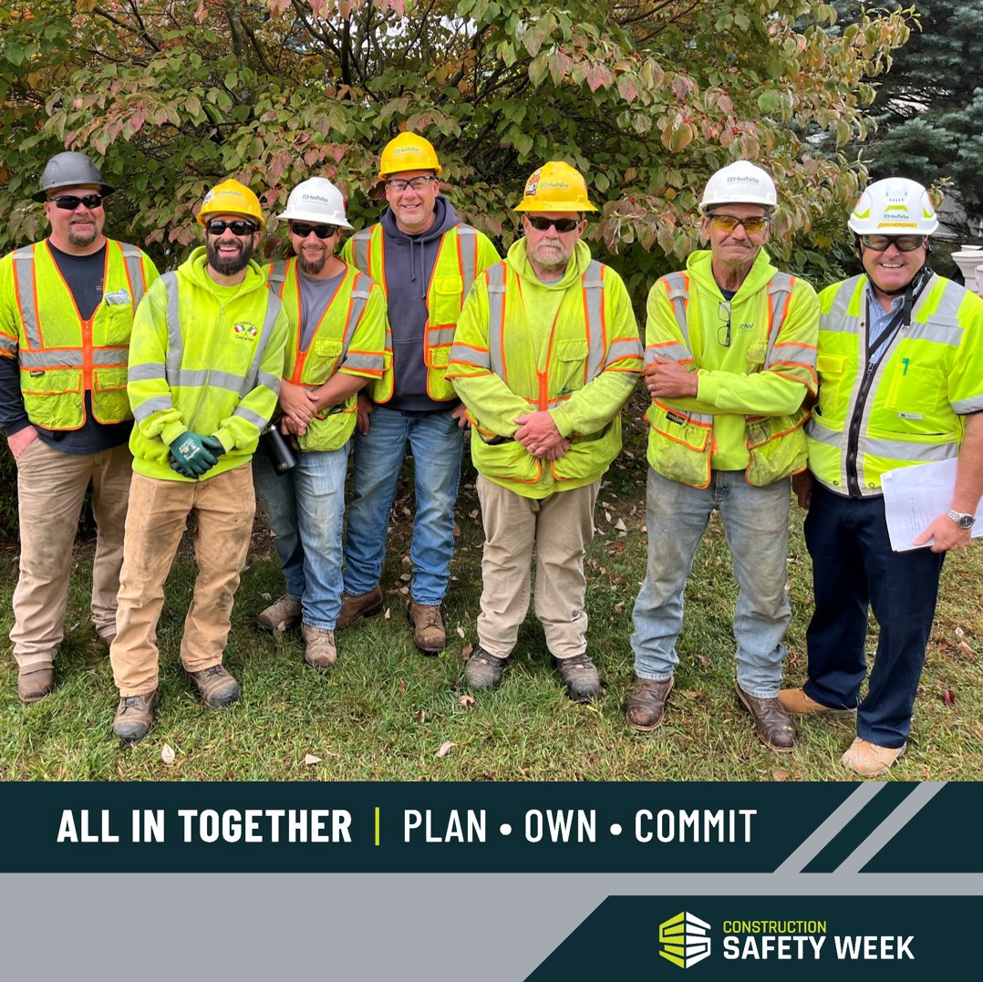 At R.H. White, safety is more than a policy — it's a core value. During #ConstructionSafetyWeek, we reaffirm our commitment to protecting every team member, every day. Shout-out to our field crews for leading the way! 👷‍♂️🦺 #SafetyFirst #Safety247