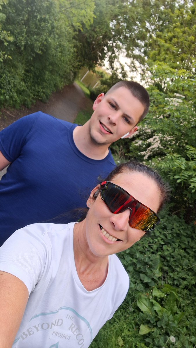 Grateful to my son, Alex, for asking if anyone fancied joining him for a run and getting me out of the door when I'd resigned myself to the fact it was just going to be one of those not so good head days. Amazing what you can achieve when you really thought you couldn't.