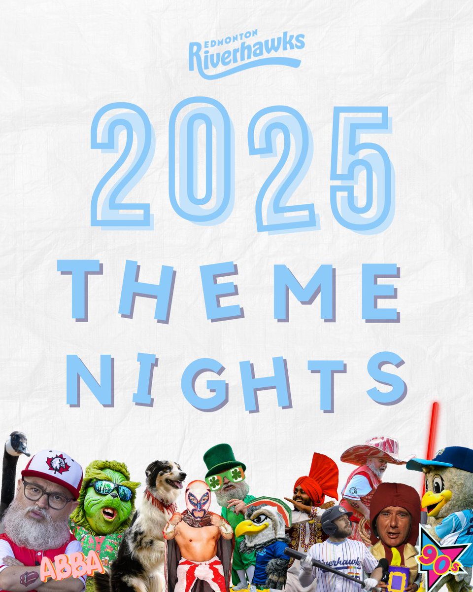 LET’S PARTY ‼️

🚨 Our 2025 Theme Nights are here! 🚨

Star Wars, Short Kings Appreciation, Baseball and Brunch, ABBA Dance Party, Gene Principe, Paws in the Park, and so much more! 

🔗 riverhawksbaseball.com/schedule/promos