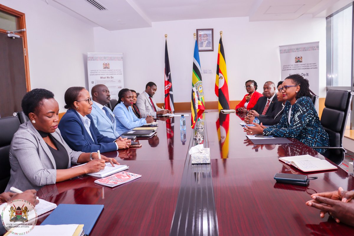 State Department for Diaspora Affairs | Kenya (@diaspora_ke) on Twitter photo ๐๐๐๐๐, ๐๐๐๐๐๐ ๐๐๐๐๐๐๐๐ ๐๐๐๐๐๐๐๐ ๐๐ ๐๐๐๐๐๐๐๐๐๐ ๐๐๐๐๐๐๐๐ ๐๐
๐
๐๐๐๐ ๐๐๐๐๐๐๐๐๐๐๐๐๐
Diaspora Affairs PS, <a href="/roselinenjogu/">Roseline Kathure Njogu, CBS ๐ฐ๐ช</a> , today, hosted a delegation from Ugandaโs Ministry of Foreign Affairs, led by Mr. Mohammed ๐๐๐๐๐, ๐๐๐๐๐๐ ๐๐๐๐๐๐๐๐ ๐๐๐๐๐๐๐๐ ๐๐ ๐๐๐๐๐๐๐๐๐๐ ๐๐๐๐๐๐๐๐ ๐๐
๐
๐๐๐๐ ๐๐๐๐๐๐๐๐๐๐๐๐๐
Diaspora Affairs PS, <a href="/roselinenjogu/">Roseline Kathure Njogu, CBS ๐ฐ๐ช</a> , today, hosted a delegation from Ugandaโs Ministry of Foreign Affairs, led by Mr. Mohammed