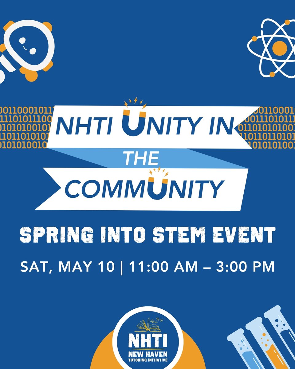 #UnityInTheCommunity is a Spring into STEM event packed with hands-on science, math fun, and more!
Let your kids explore experiments, learn math in a fun, engaging way, and dive into the world of STEM like never before! 197 Dixwell Ave, New Haven, CT #NHTI #STEM