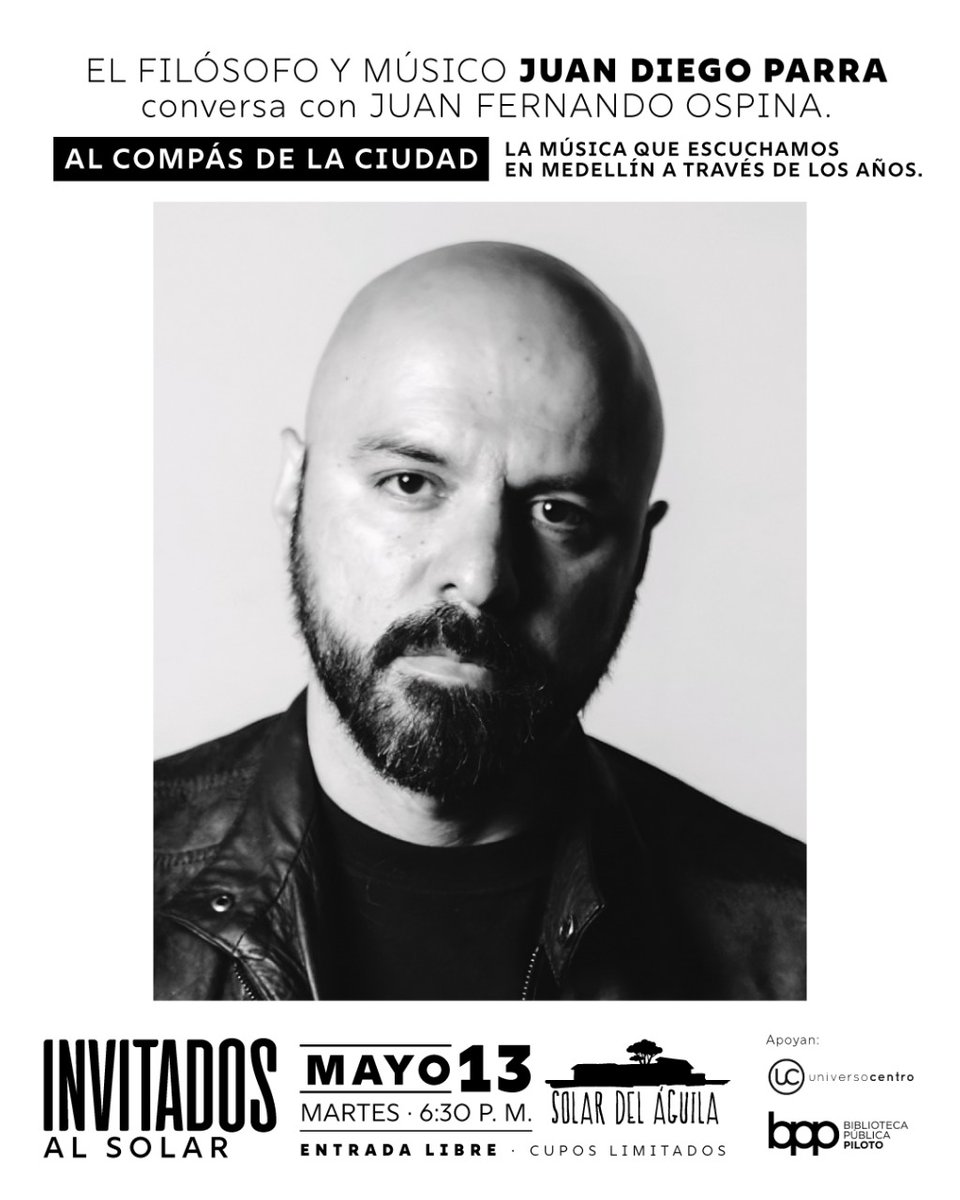 El próximo martes vuelve Invitados al Solar y hablaremos de música en Medellín. 
La conversación se moverá al ritmo de los géneros que han marcado la ciudad y vamos a indagar qué tanto tiene que ver lo que somos con lo que escuchamos. 
Conversarán Juan Diego Parra con Juan