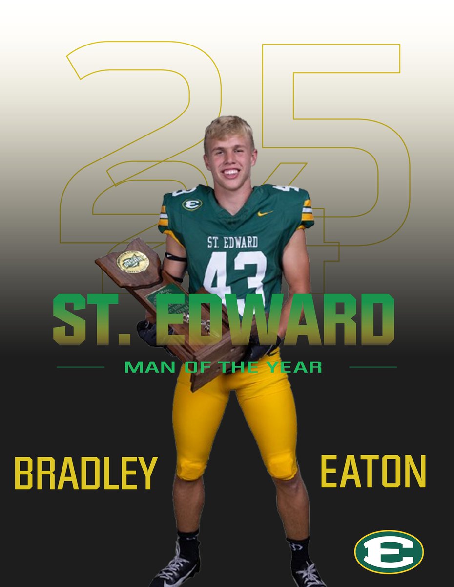 St. Edward Football (@sehs_football) on Twitter photo The St. Edward Football Program would like to congratulate <a href="/_bradleyeaton1/">Bradley Eaton</a> on being named the 2025 St. Edward High School Man of the Year. Thank you for your last impact on our brotherhood #EDSUP #BUILTDIFFERENT The St. Edward Football Program would like to congratulate <a href="/_bradleyeaton1/">Bradley Eaton</a> on being named the 2025 St. Edward High School Man of the Year. Thank you for your last impact on our brotherhood #EDSUP #BUILTDIFFERENT