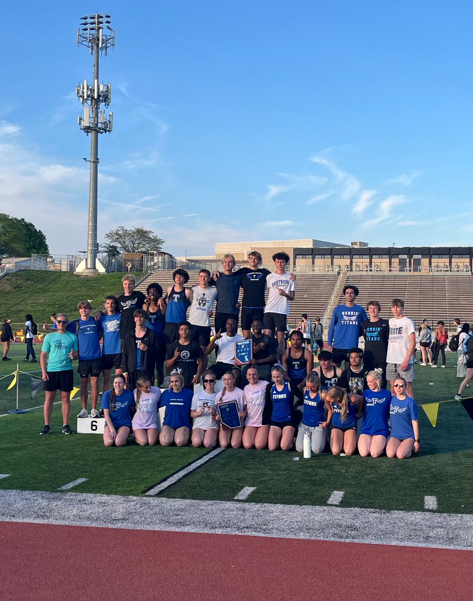 ⚡️Breaking news: First time since 2006 the same school has won BOTH Girls and Boys Metro Track Championships! Go Titans!  Proud of all the hard work you are putting in!