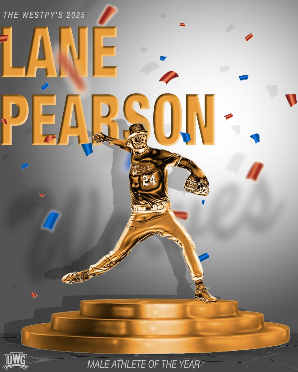 West Georgia Wolves (@uwgathletics) on Twitter photo The most fearsome pitcher in the ASUN, get out of his LANE😏
The 2025 Male Athlete of the Year is <a href="/lanepearson44/">Lane Pearson</a>
#WeAreOne The most fearsome pitcher in the ASUN, get out of his LANE😏
The 2025 Male Athlete of the Year is <a href="/lanepearson44/">Lane Pearson</a>
#WeAreOne