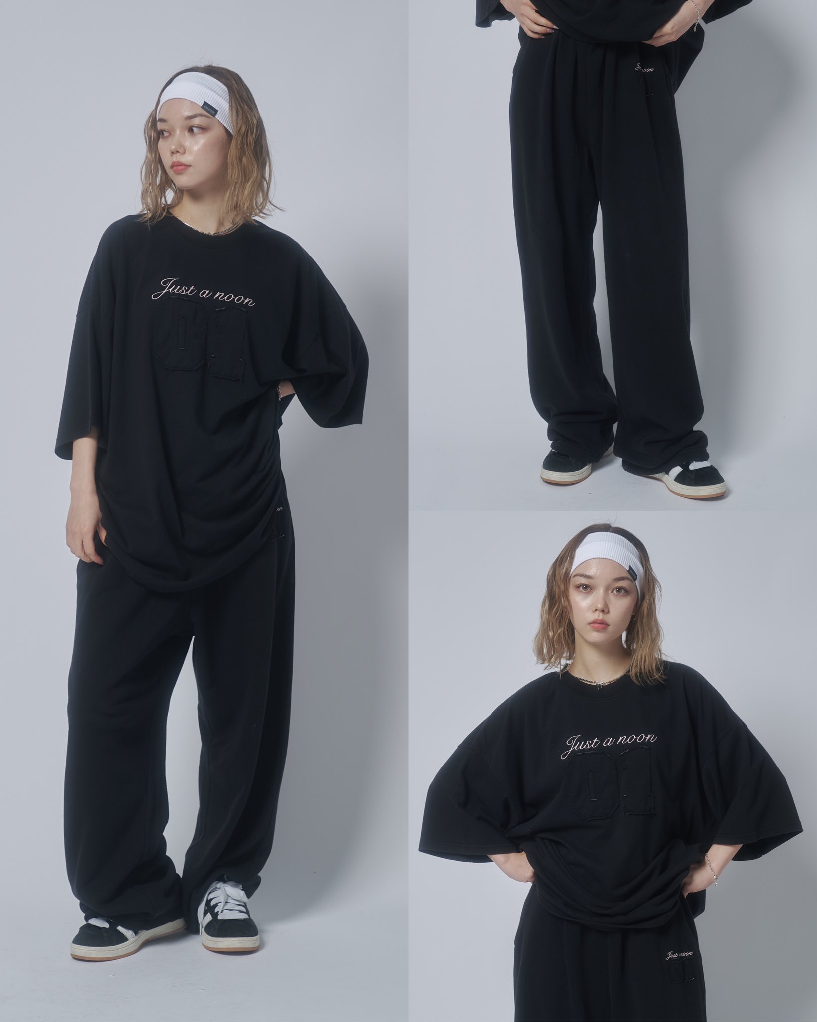 新品未使用 中町兄弟 just a noon ロゴ スウェット トレーナー ZOZOTOWN 12/21 sat 12:00- release ロゴ刺繍クルーネック