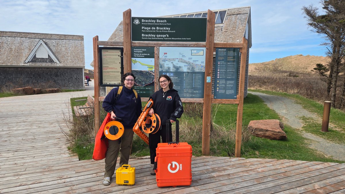 DalHydro's tweet image. New coastal groundwater field program launched this week in PEI National Park with new MASc student Martina and NSERC USRA summer student Abigail