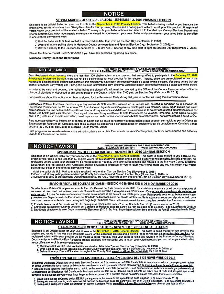 🗳️ STATEMENT: Election Integrity Is Top Priority in New Maricopa County Recorder’s Office

Earlier this week, I presented a plan for the upcoming CD7 Special Election that was based on decades of accepted Maricopa County elections practices dating back to Helen Purcell and